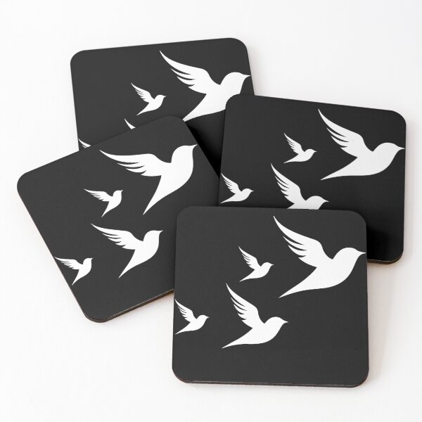 Item preview, Flying Birds Silhouette – Minimalist Freedom Art Design designed and sold by DreamPixelPrint.