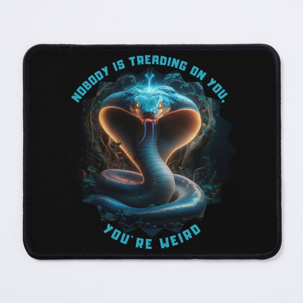 Item preview, Nobody Is Treading On You You’re Weird Glowing Snake designed and sold by SkymarArt.