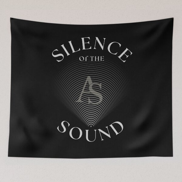 Item preview, Silent Echo – Minimalist Wave Typography Design designed and sold by ArcadiaSilence.