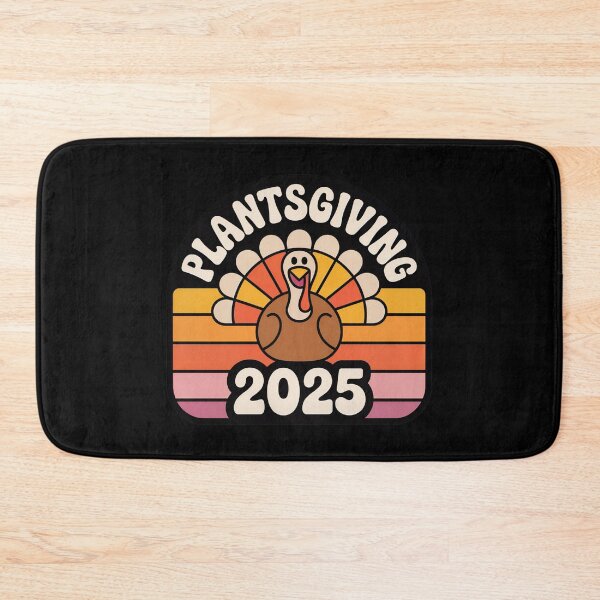 Item preview, Plantsgiving 2025 Vegan Friendsgiving Retro Badge Smiling Tofu-Turkey designed and sold by Blok45.