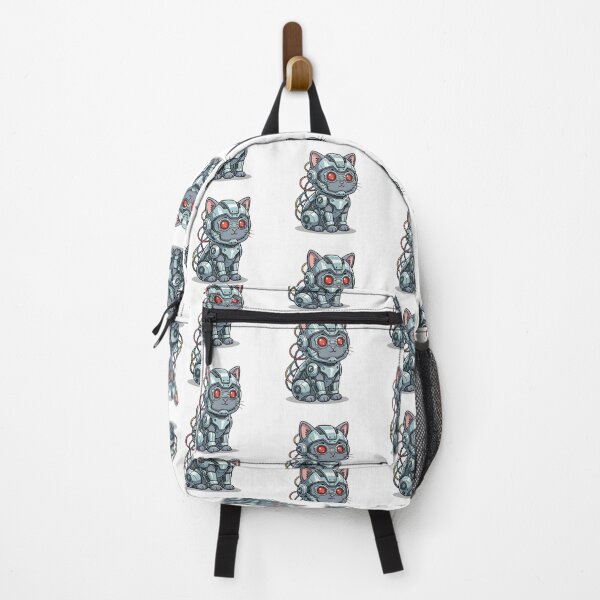 Item preview, Cute Cyberpunk Robot Cat Illustration designed and sold by sanjustudio.