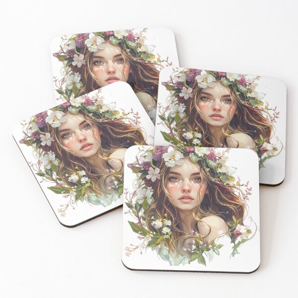 Item preview, Beautiful Flower Crown Portrait designed and sold by camerhickm.
