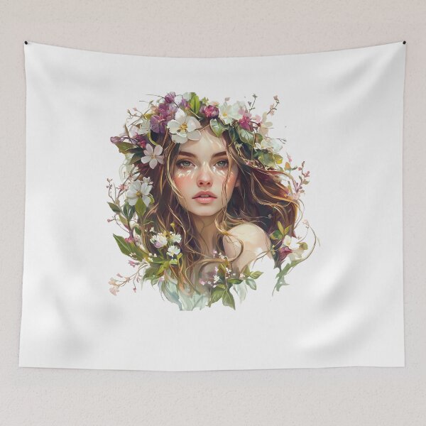 Item preview, Beautiful Flower Crown Portrait designed and sold by camerhickm.