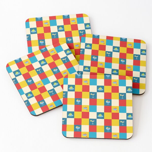 Item preview, Colorful Tile with Fruits, Berries and Coctails designed and sold by SmilingAnny.