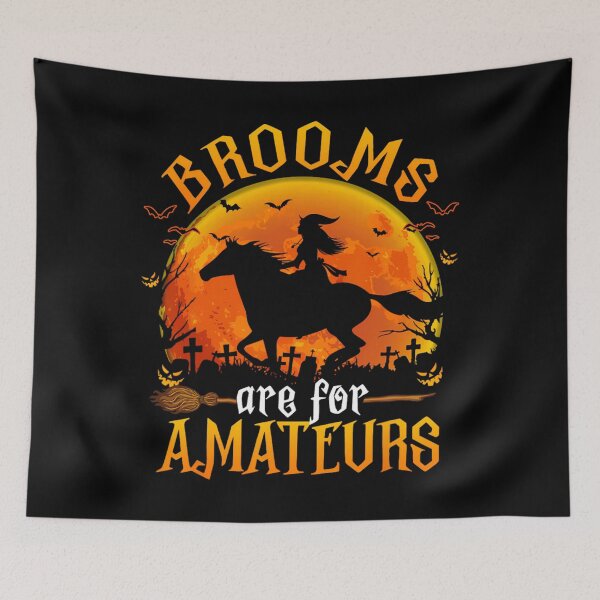 Item preview, Horses Witch Halloween Funny Brooms Are For Amateurs 		 designed and sold by idjhgiczw30.