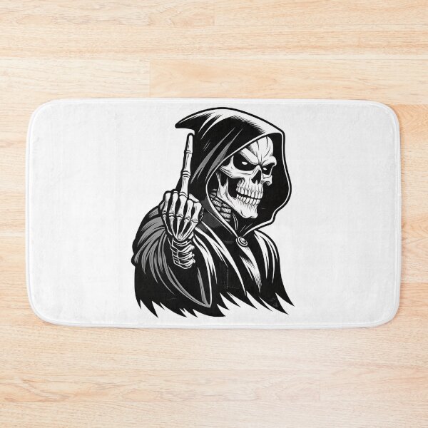 Item preview, Grim Reaper Middle Finger Skull Dark Gothic Art designed and sold by DamianRoy88.