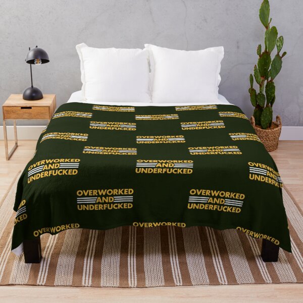 Item preview, Funny Saying - Overworked And Underfucked Oversized  designed and sold by LauziCods.