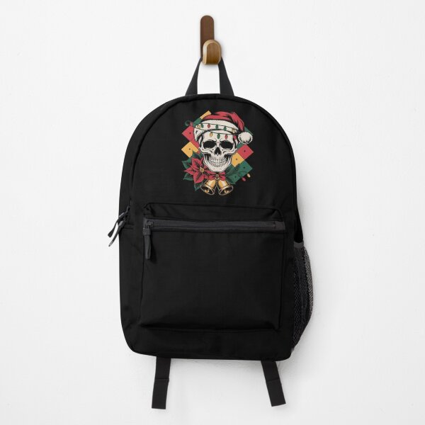Item preview, Christmas Skull Santa Hat Gothic Holiday Sublimation designed and sold by MinaReinger.
