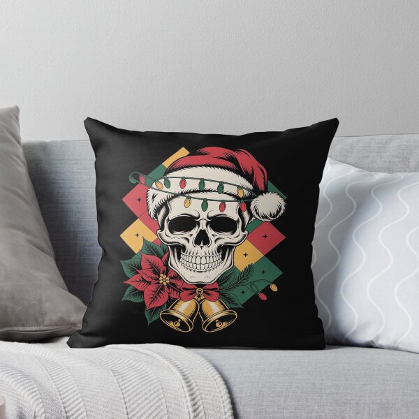 Item preview, Christmas Skull   Santa Hat Gothic Holiday Sublimation designed and sold by MinaReinger.