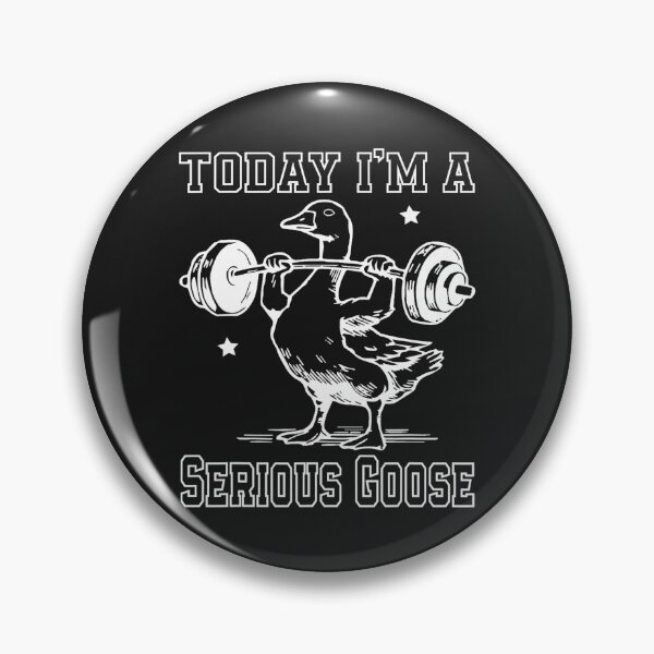 Item preview, Today I'm A Serious Goose Funny Lifting Weights Fitness Gym  designed and sold by MarkShank.