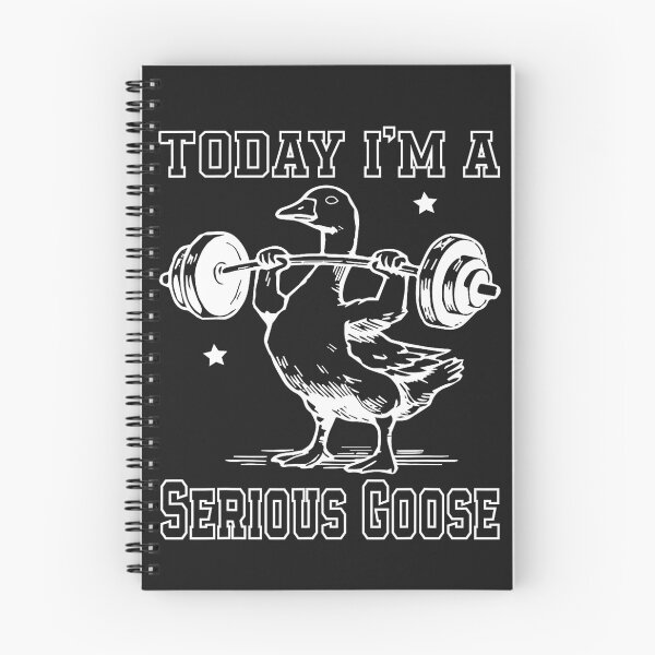 Item preview, Today I'm A Serious Goose Funny Lifting Weights Fitness Gym  designed and sold by MarkShank.