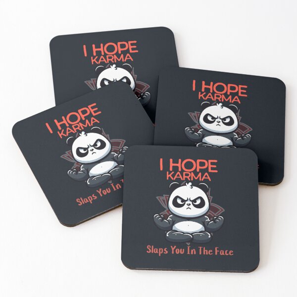 Item preview, I hope karma slaps you in the face Panda Oversized  designed and sold by LauziCods.