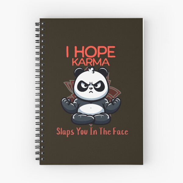 Item preview, I hope karma slaps you in the face Panda Oversized  designed and sold by LauziCods.