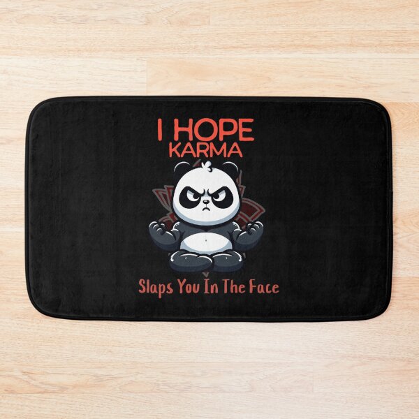 Item preview, I hope karma slaps you in the face Panda Oversized  designed and sold by LauziCods.