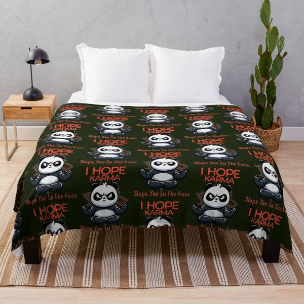 Item preview, I hope karma slaps you in the face Panda Oversized  designed and sold by LauziCods.