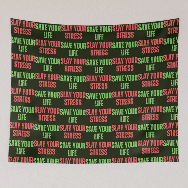 Item preview, Slay Your Stress, Save Your Life in Color, Gifts for Wellness Warriors designed and sold by LauziCods.