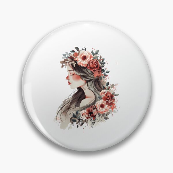 Item preview, Woman with Floral Headpiece designed and sold by camerhickm.