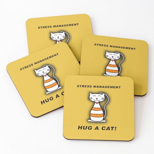 Item preview, STRESS MANAGEMENT - HUG A CAT! designed and sold by LauziCods.