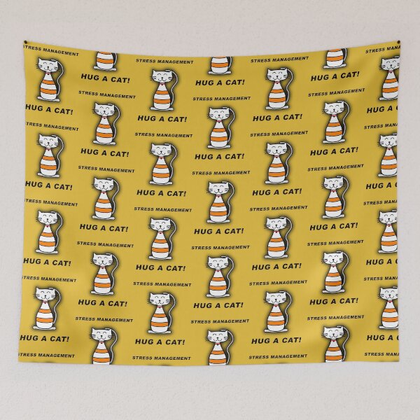 Item preview, STRESS MANAGEMENT - HUG A CAT! designed and sold by LauziCods.