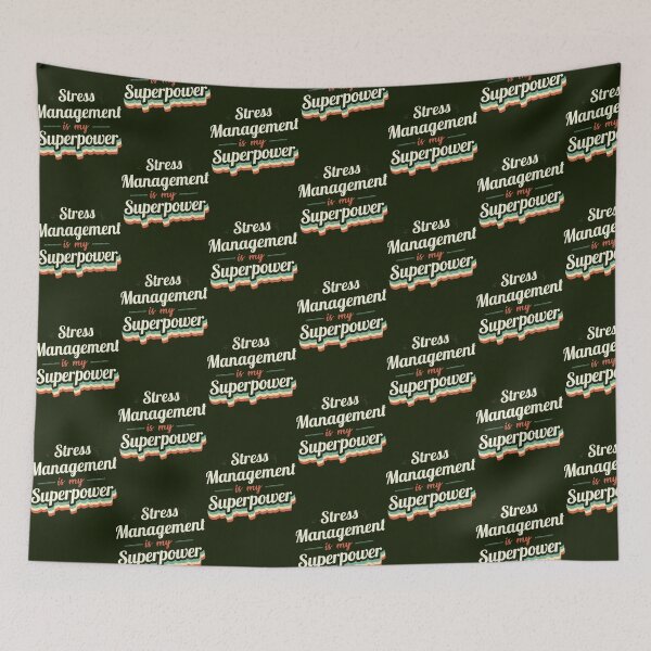 Item preview, Stress Management is my Superpower  designed and sold by LauziCods.