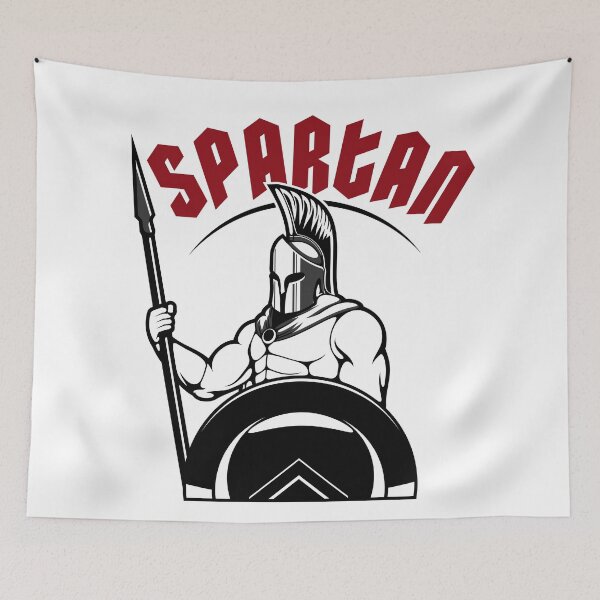 Item preview, Spartan Warrior Ancient Greek Soldier designed and sold by Retr0Tshirts.