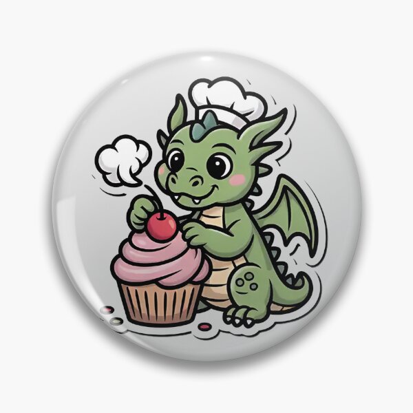 Item preview, Cute Dragon Baker with a Cupcake designed and sold by Mr-wow.
