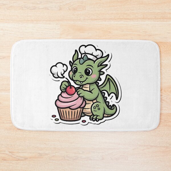 Item preview, Cute Dragon Baker with a Cupcake designed and sold by Mr-wow.