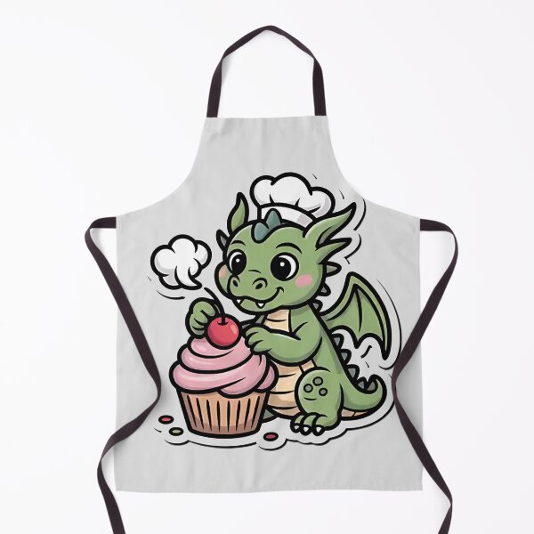 Item preview, Cute Dragon Baker with a Cupcake designed and sold by Mr-wow.