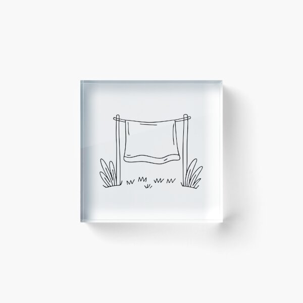 Item preview, A sheet hanging loosely from a clothesline in the backyard designed and sold by rasagamastore.