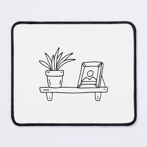 Item preview, A plant pot and photo frame sitting on a narrow wall shelf designed and sold by rasagamastore.