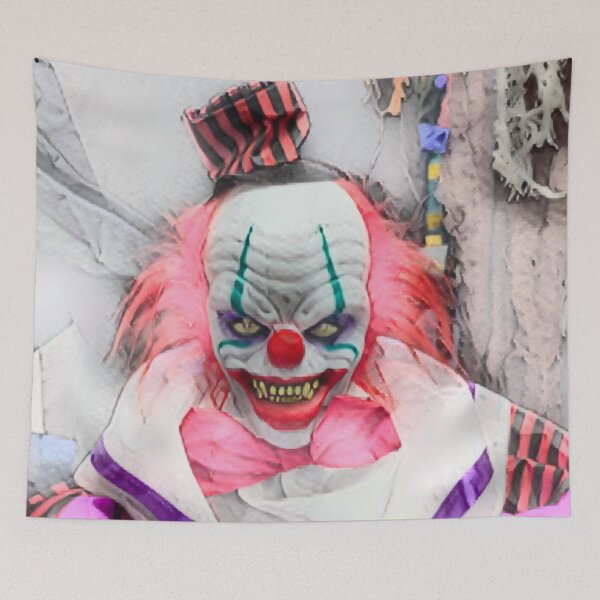 Item preview, Scary Clown with Striped Hat In Washed Out designed and sold by Fearless-Fox.