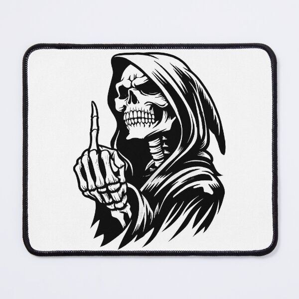 Item preview, Grim Reaper Grunge Skull Dark Gothic Brush Art designed and sold by DamianRoy88.
