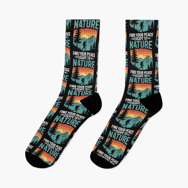 Item preview, Escape to Nature – Hiking Mountain Peace Sunset designed and sold by Taans-Creation.