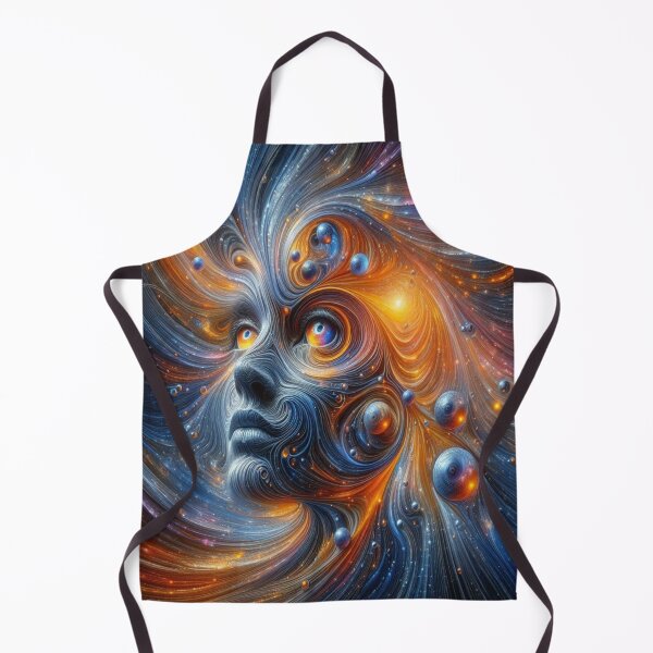 Item preview, Cosmic Pulse – Face in Colors, Lines & Surreal Depth designed and sold by FotoworldEdel.
