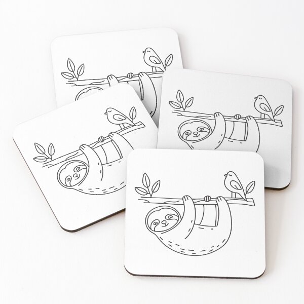 Item preview, A sloth moving through branches designed and sold by rasagamastore.