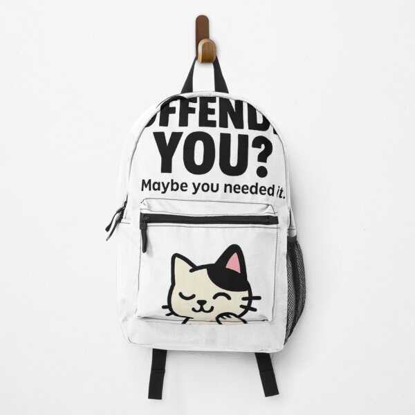 Item preview, I Offended You? – Funny Bold Typography with Cute Cat | Sarcastic Quote & Playful Cartoon Design designed and sold by Memorph.