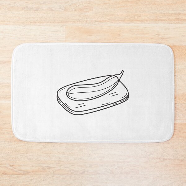 Item preview, A snake gourd resting on a chopping board designed and sold by rasagamastore.