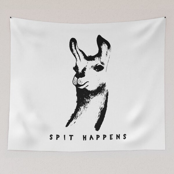 Item preview, Spit Happens! Funny Llama Gear  	 For Animal Lama Lovers In Times Of Corona Virus  	 designed and sold by ahsxotceva72.