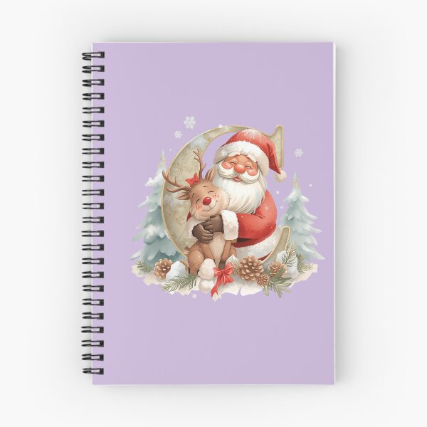 Item preview, Copy of Cute Santa & Reindeer Monogram Letter A – Cozy Christmas Holiday Design for Gifts & Decor designed and sold by AmenAlways.