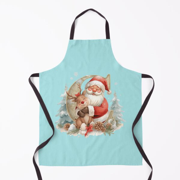 Item preview, Copy of Cute Santa & Reindeer Monogram Letter A – Cozy Christmas Holiday Design for Gifts & Decor designed and sold by AmenAlways.