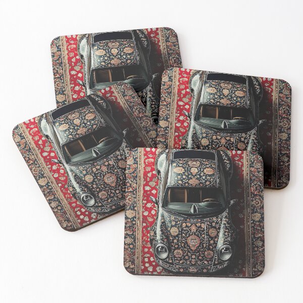 Item preview, Traditional Carpet Inspired Pattern – Red, Navy & Cream Geometric Design designed and sold by Baymang.