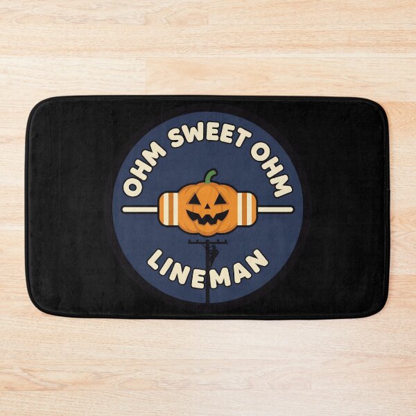 Item preview, Ohm Sweet Ohm – Funny Halloween Lineman Pumpkin Design (1) designed and sold by InkoraLab.
