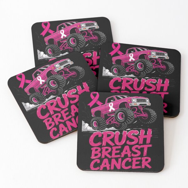 Item preview, Cute Crush Breast Cancer Awareness Monster Truck pink designed and sold by KingsLife1994.