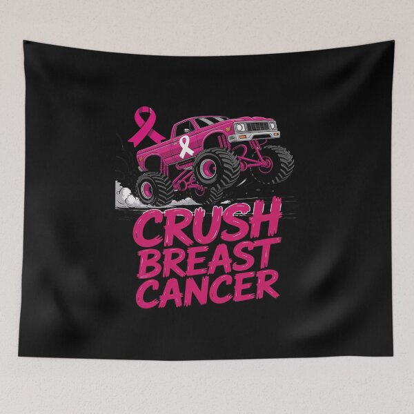Item preview, Cute Crush Breast Cancer Awareness Monster Truck pink designed and sold by KingsLife1994.