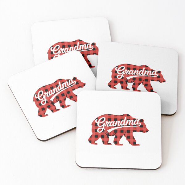 Item preview, Red Plaid Grandma Bear Family Christmas designed and sold by ValerieRodrigue.