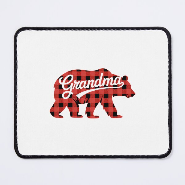 Item preview, Red Plaid Grandma Bear Family Christmas designed and sold by ValerieRodrigue.