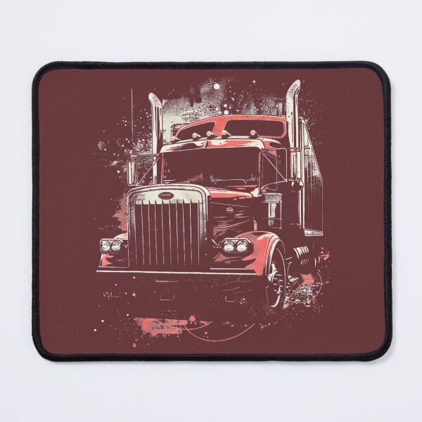 Item preview, Vintage Red Semi-Truck Art By Merch, Limited Edition, Perfect Gift For You And Friends designed and sold by Alyssa Riddle.