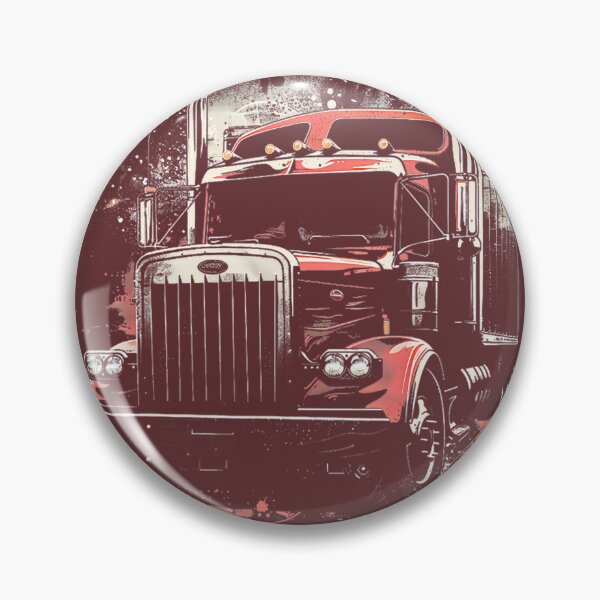 Item preview, Vintage Red Semi-Truck Art By Merch, Limited Edition, Perfect Gift For You And Friends designed and sold by Alyssa Riddle.