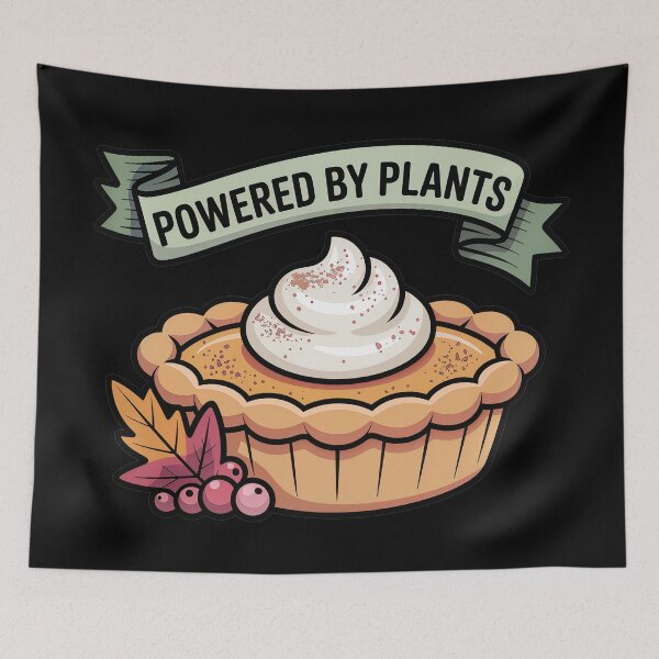Item preview, Powered by Plants Pumpkin Pie • Vegan Thanksgiving Dessert designed and sold by Blok45.