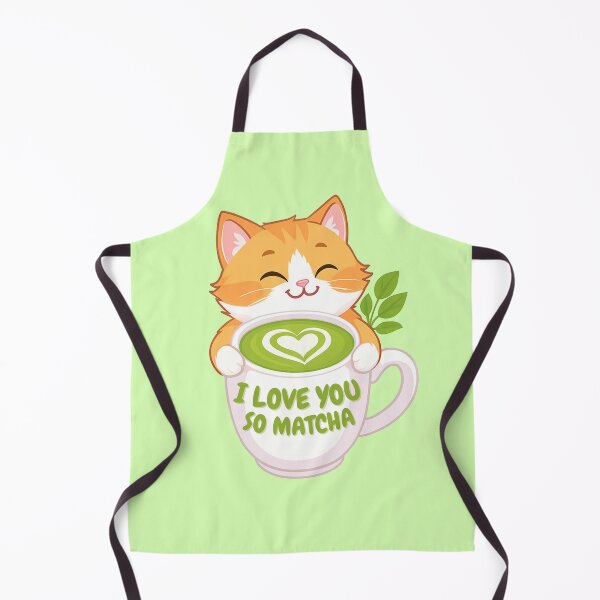 Item preview, I Love You So Matcha Red Cat designed and sold by ArteLena.